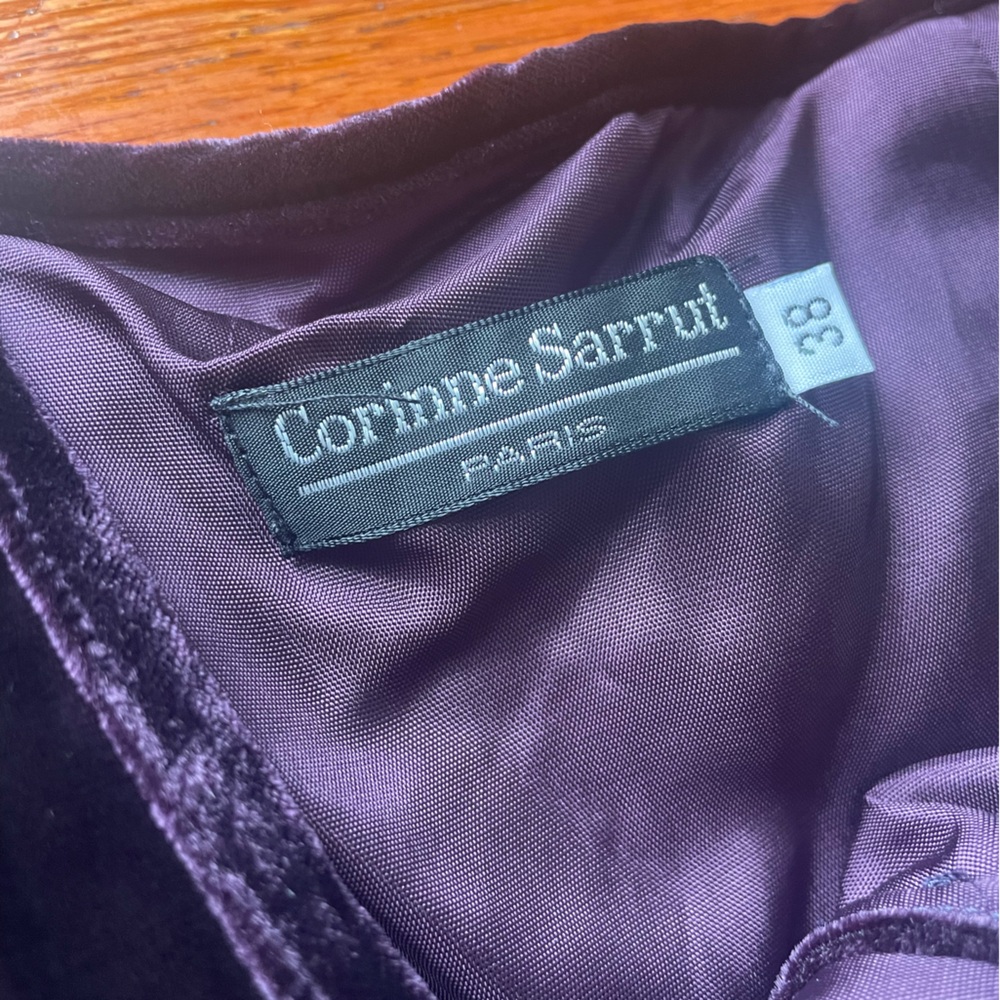 Corrine Sarrut Cropped Velvet Bustier - Picture 3 of 16